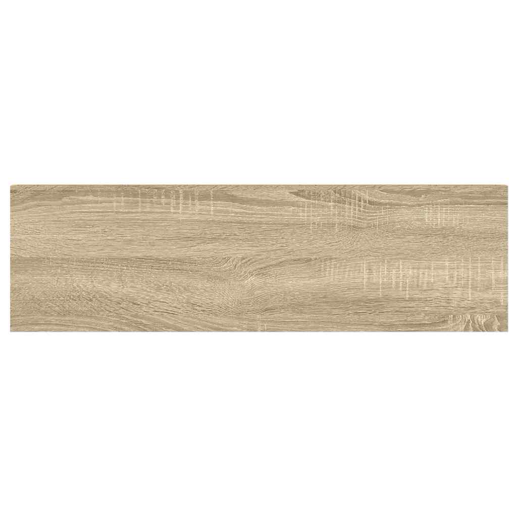 svævehylder 4 stk. 90x23,5x3,8 cm MDF egetræsfarve og hvid