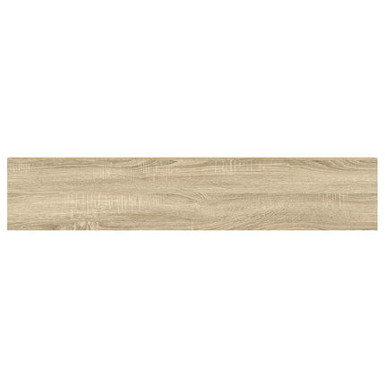 væghylder 4 stk. 120x23,5x3,8 cm MDF egetræsfarve og hvid
