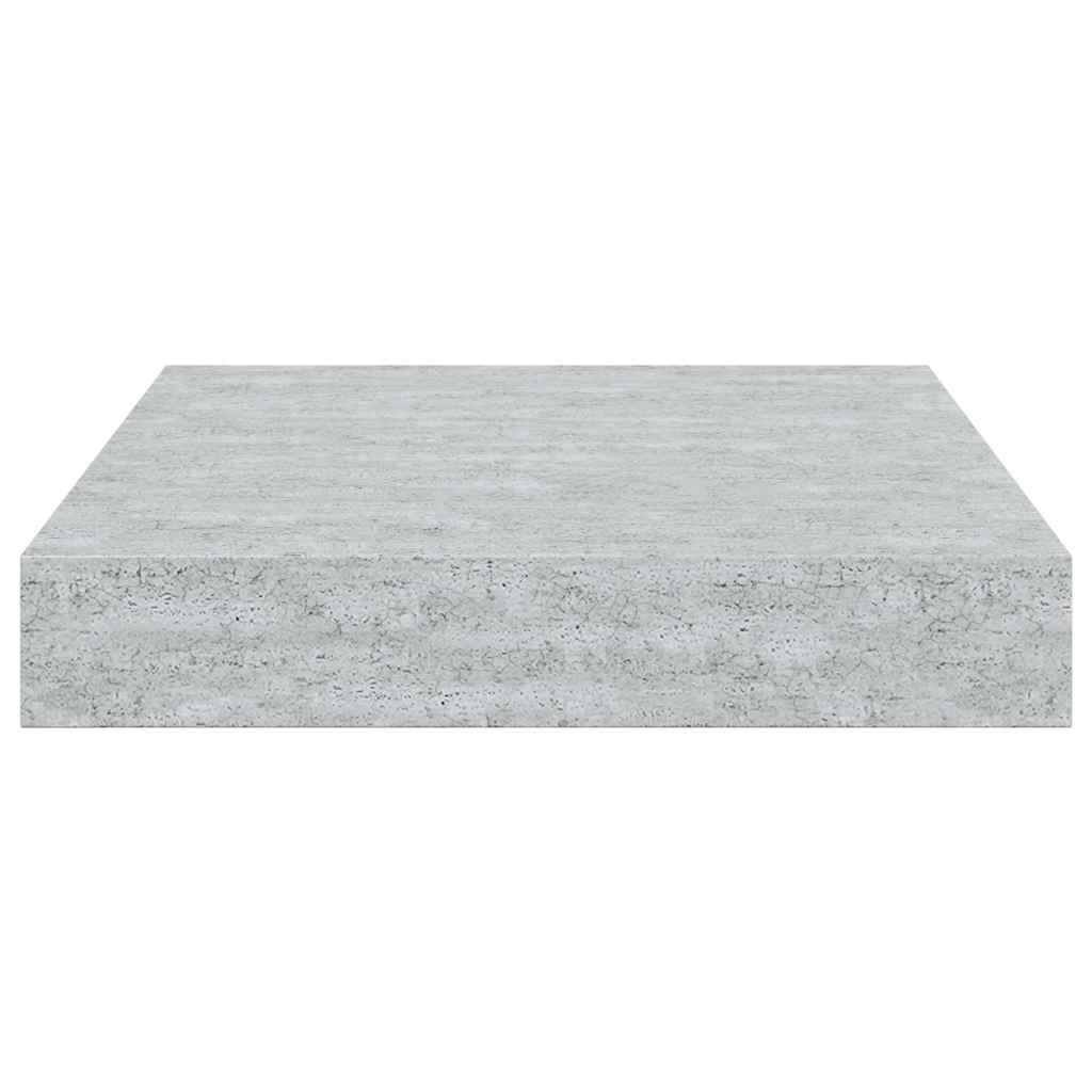 væghylder 2 stk. 23x23,5x3,8 cm MDF betongrå