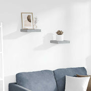 væghylder 2 stk. 23x23,5x3,8 cm MDF betongrå