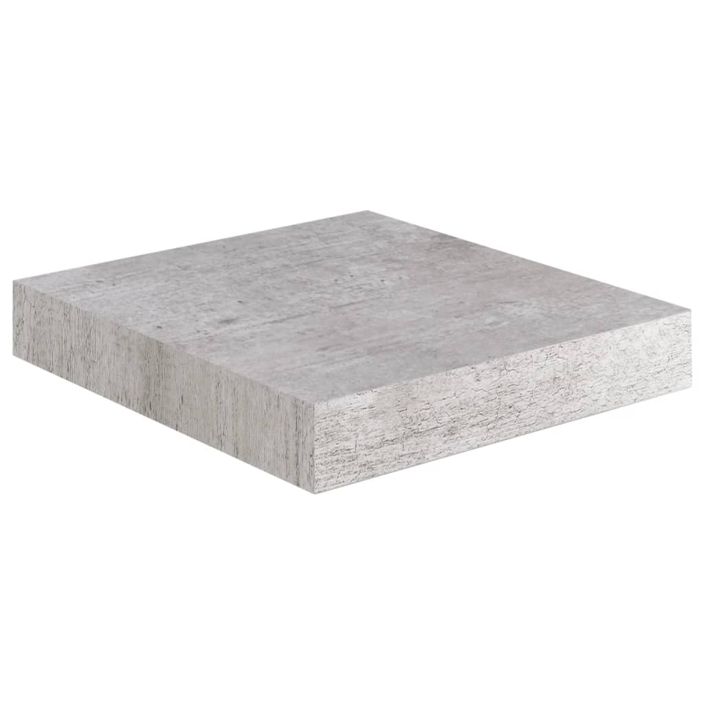 væghylder 4 stk. 23x23,5x3,8 cm MDF betongrå