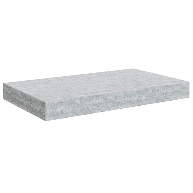 væghylde 40x23x3,8 cm MDF betongrå