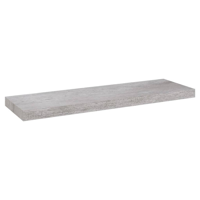 væghylde 80x23,5x3,8 cm MDF betongrå