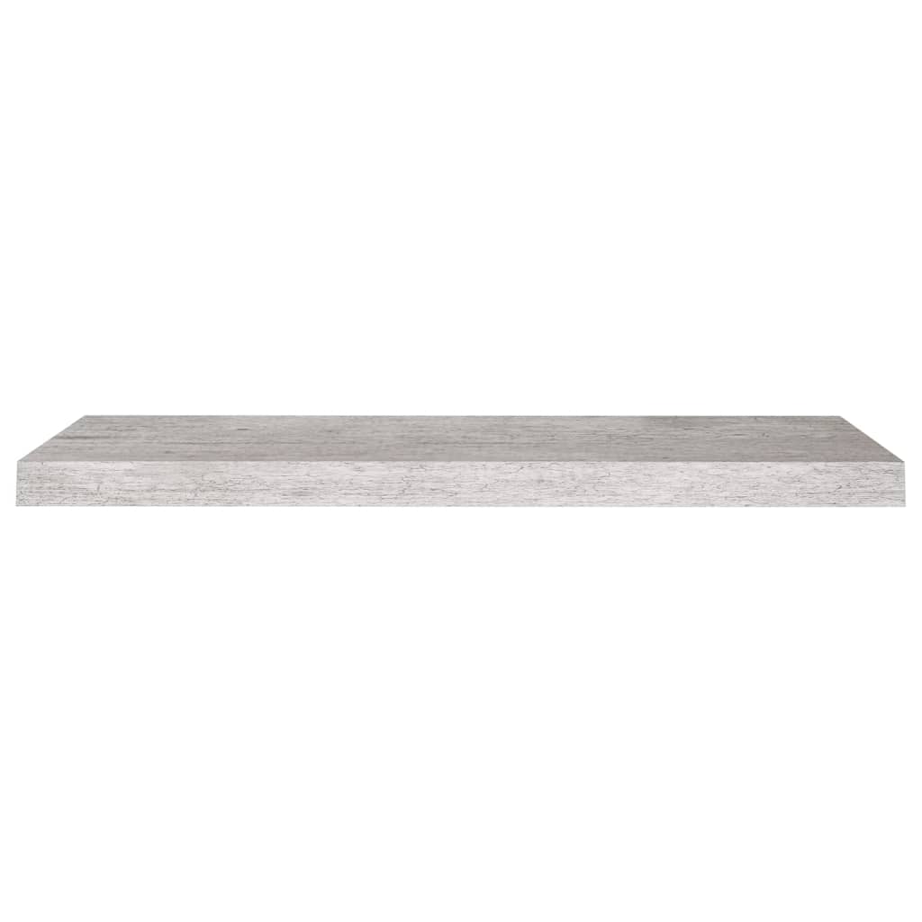 væghylder 4 stk. 80x23,5x3,8 cm MDF betongrå