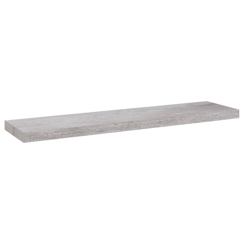 svævehylder 4 stk. 90x23,5x3,8 cm MDF betongrå