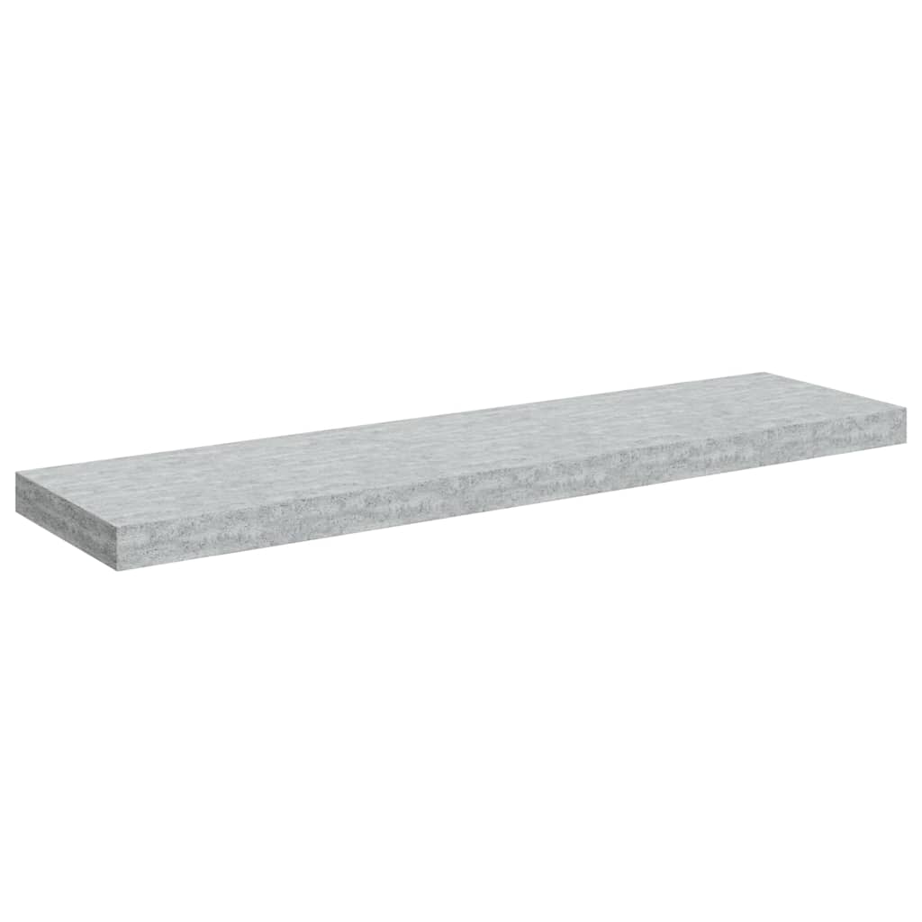 svævehylder 4 stk. 90x23,5x3,8 cm MDF betongrå