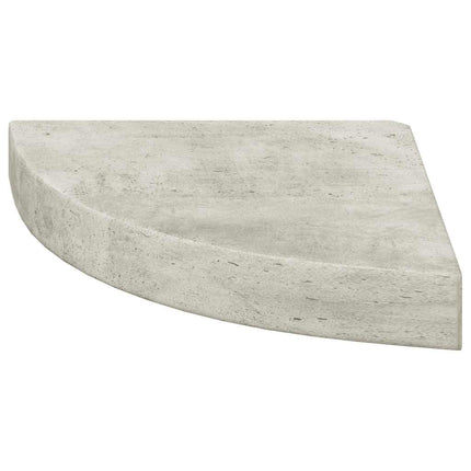 hjørnehylde 25x25x3,8 cm MDF betongrå