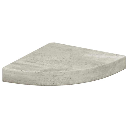 hjørnehylder 4 stk. 25x25x3,8 cm MDF betongrå