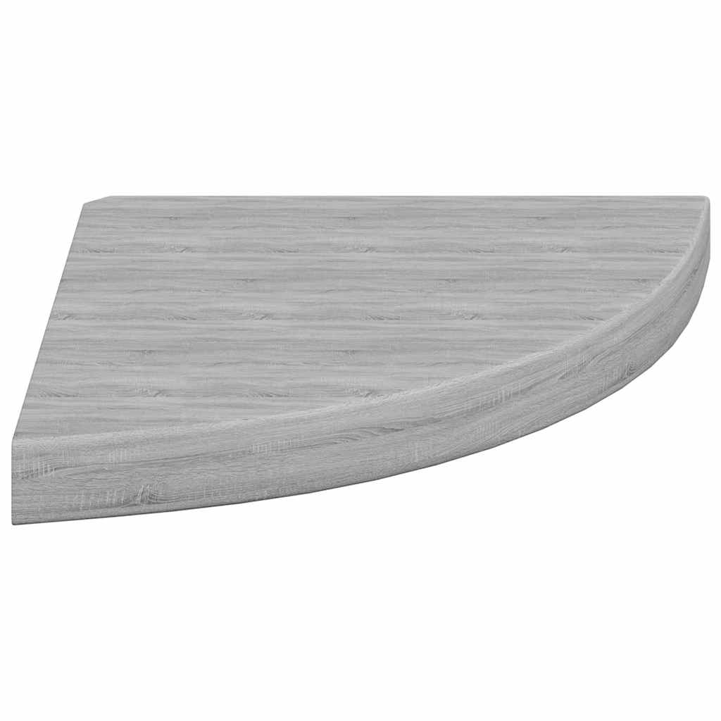 hjørnehylde 35x35x3,8 cm MDF betongrå