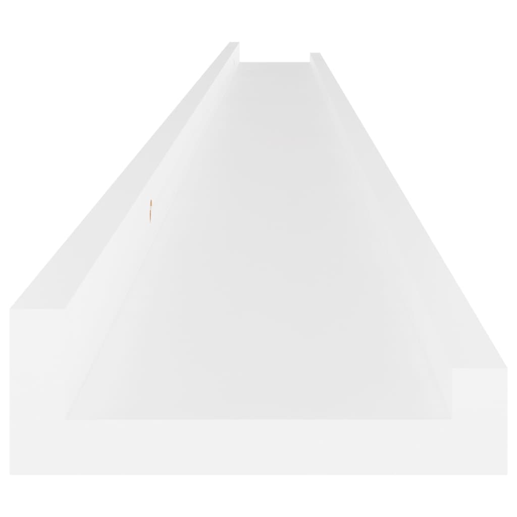 væghylder 4 stk. 115x9x3 cm hvid