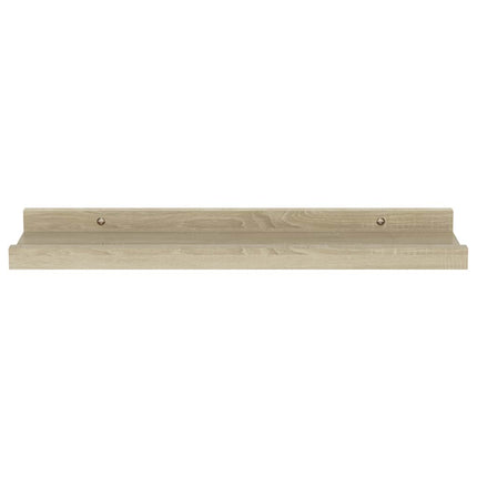 væghylder 4 stk. 40x9x3 cm sonoma-eg