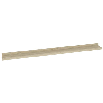 væghylder 4 stk. 100x9x3 cm sonoma-eg
