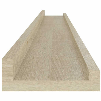 væghylder 4 stk. 100x9x3 cm sonoma-eg
