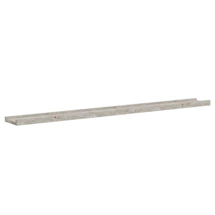væghylder 2 stk. 100x9x3 cm betongrå