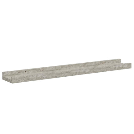 væghylder 4 stk. 60x9x3 cm betongrå
