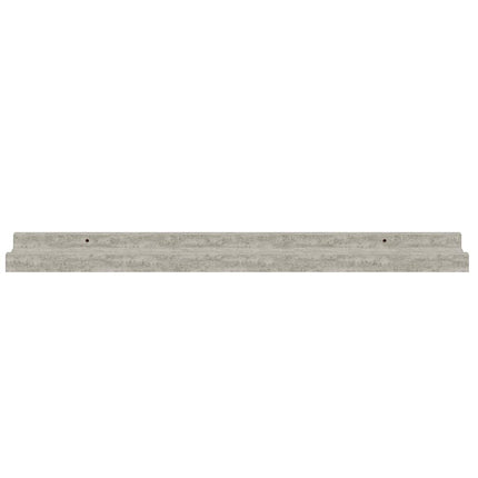 væghylder 4 stk. 60x9x3 cm betongrå