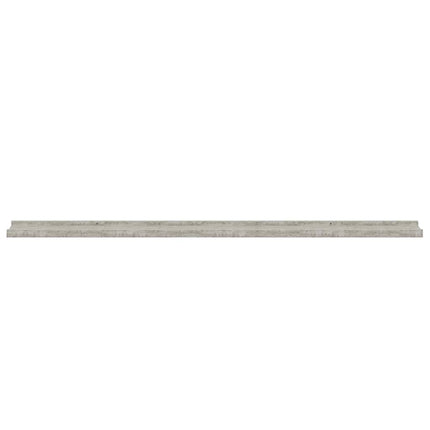 væghylder 4 stk. 115x9x3 cm betongrå