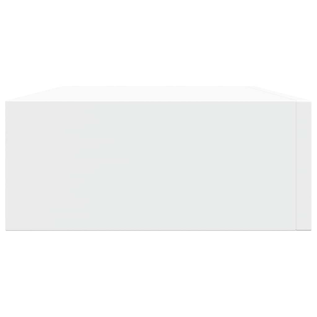 væghylde med skuffe 40x23,5x10 cm MDF hvid