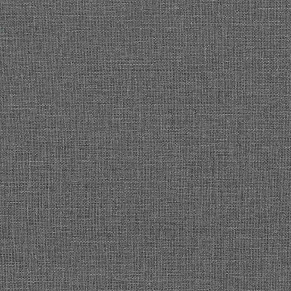 lænestol med fodskammel stof mørkegrå