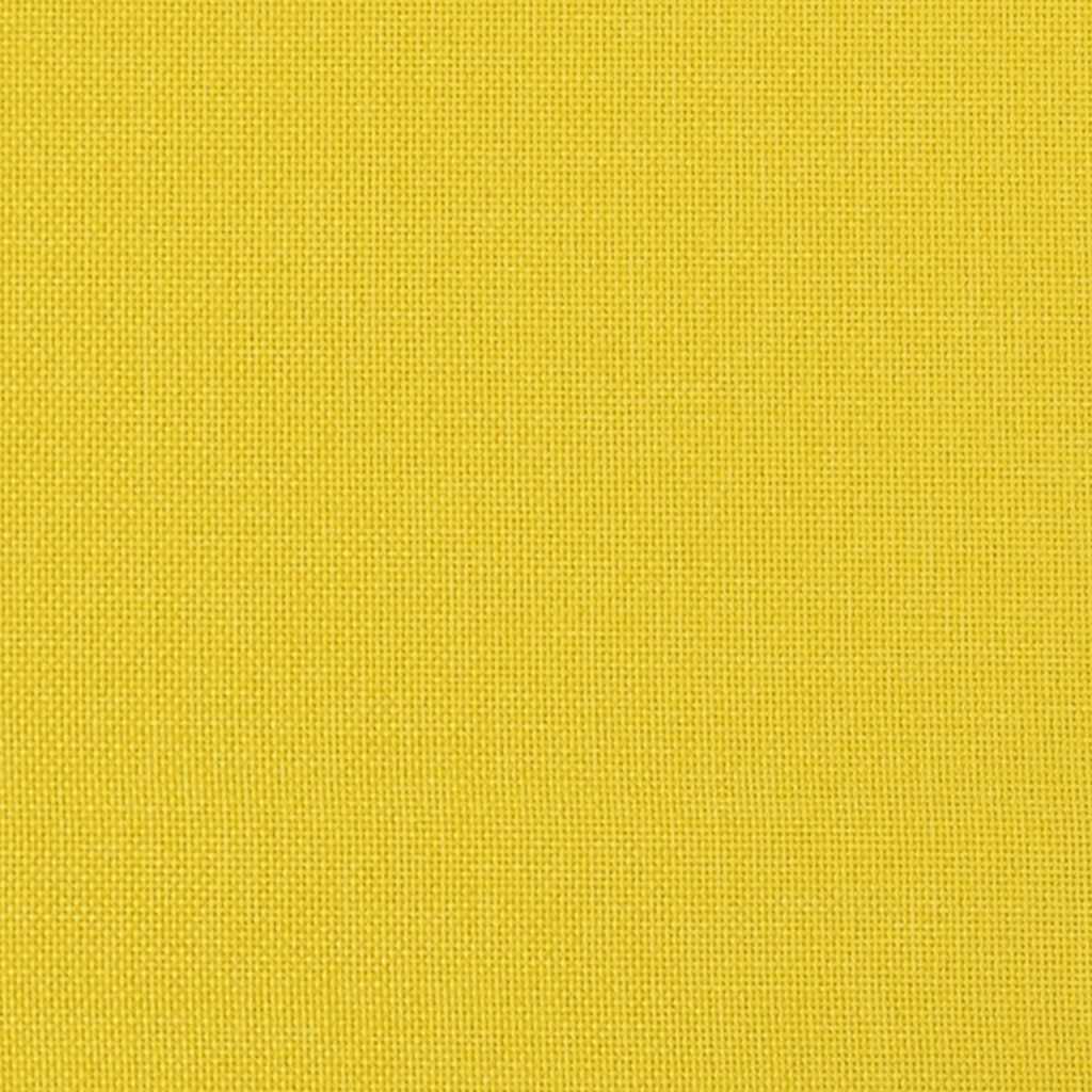 lænestol med fodskammel stof sennepsgul