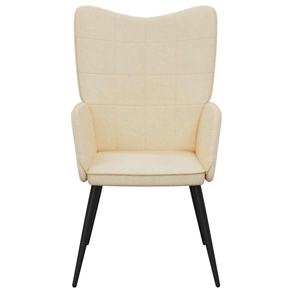 lænestol stof cremefarvet