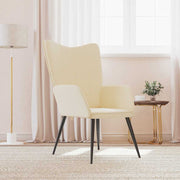 lænestol stof cremefarvet