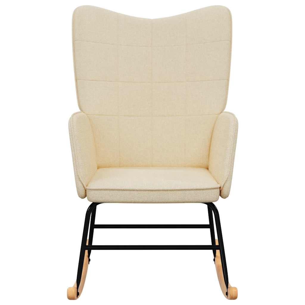 gyngestol stof cremefarvet