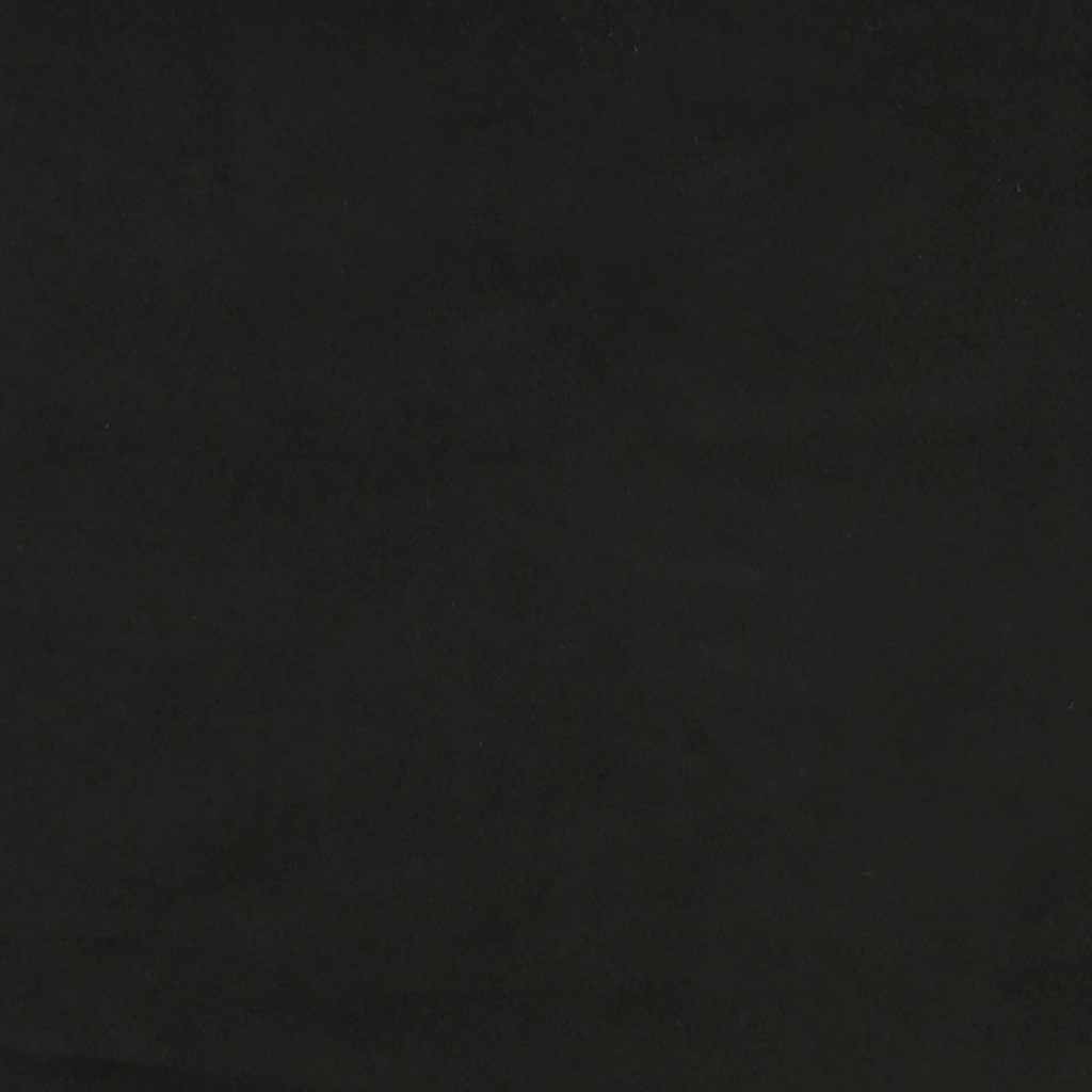 lænestol med fodskammel fløjl sort