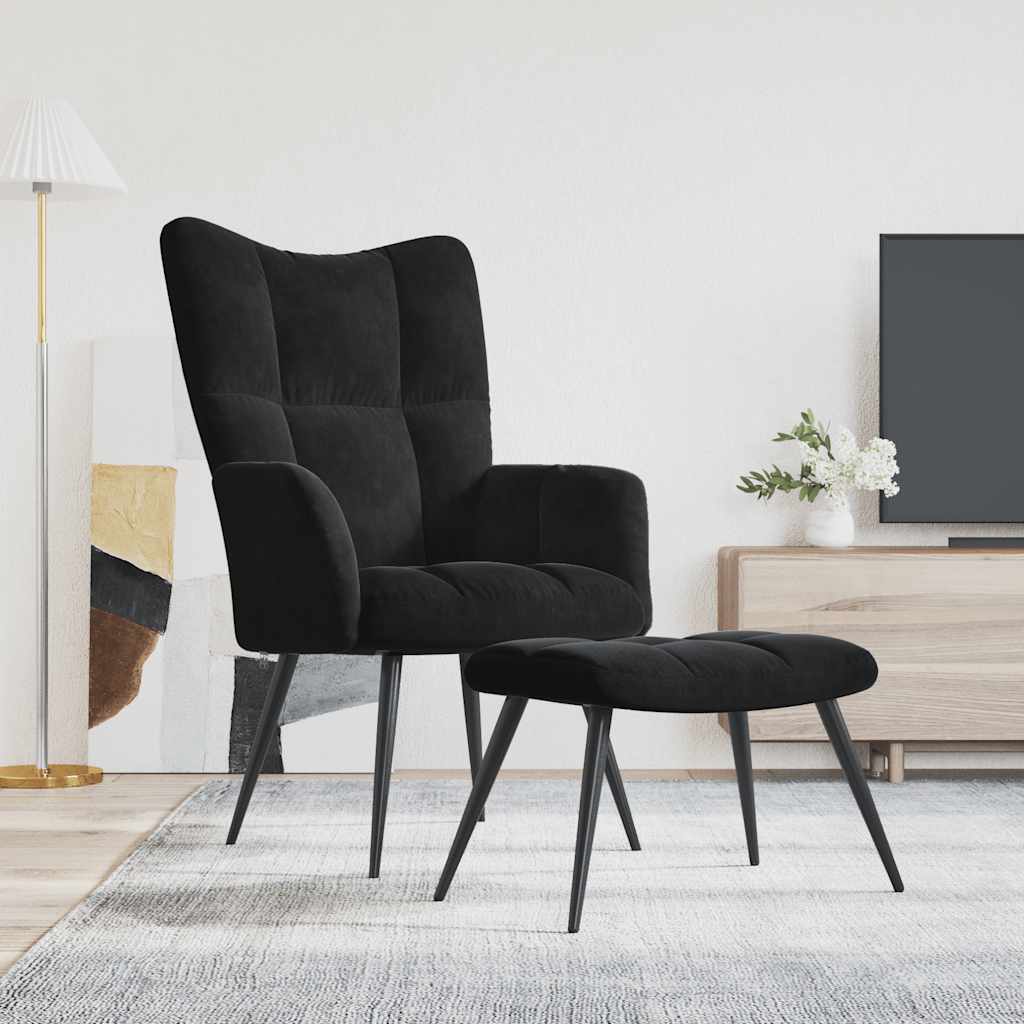 Lounge- lænestol Signature Belisse støvet rose Vic-stof mat sort stel H90xB62xD86 cm