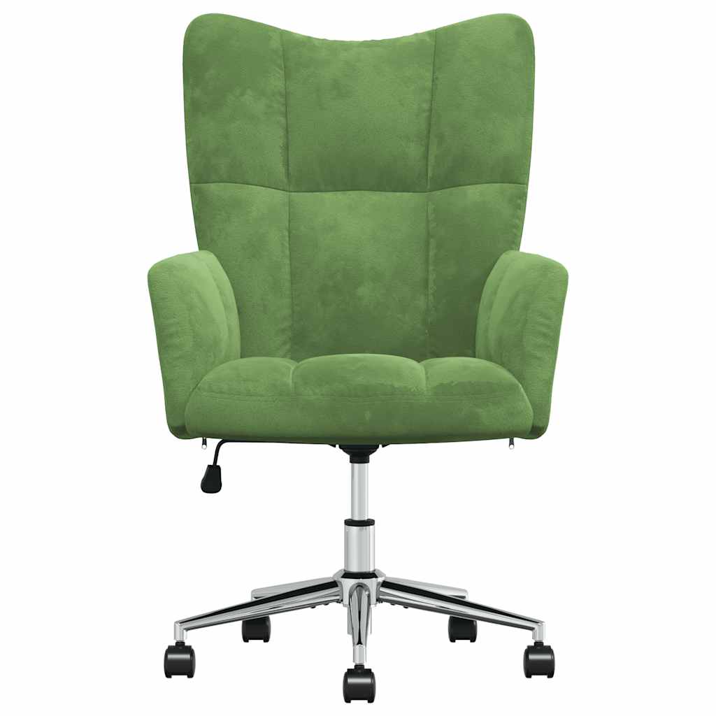 lænestol fløjl lysegrøn