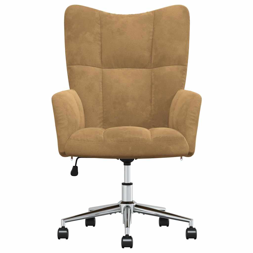 lænestol fløjl brun