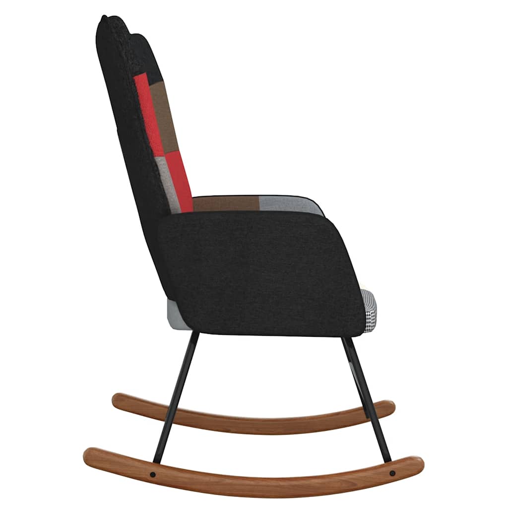 gyngestol med patchworkstof