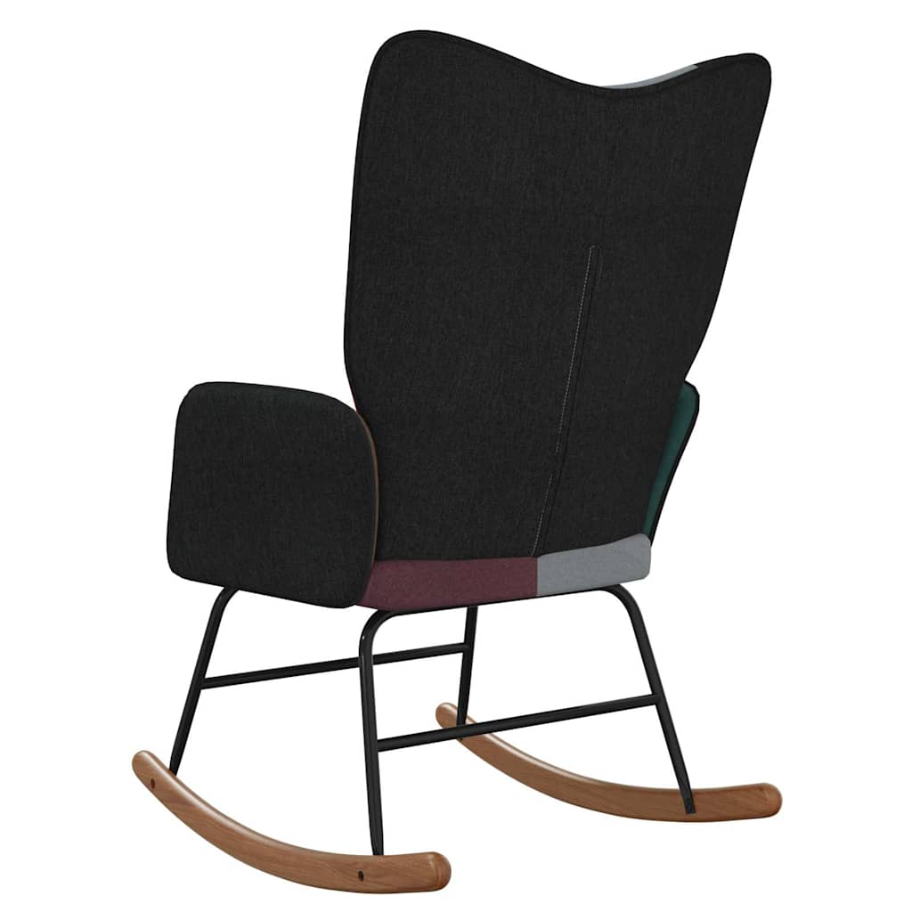 gyngestol med patchworkstof