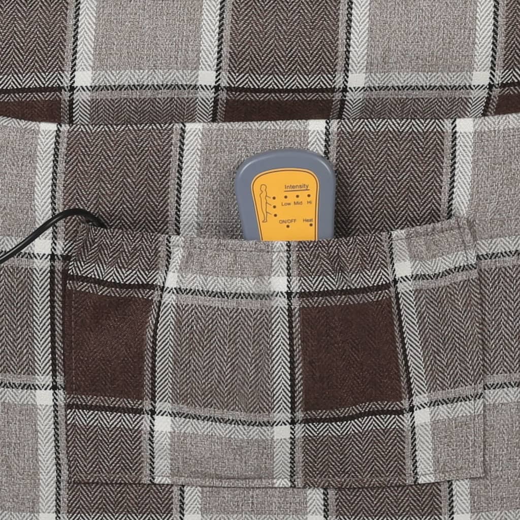 massagestol stof brun