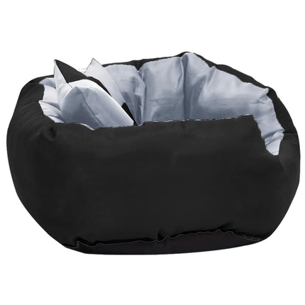 hundepude 65x50x20 cm vendbar og vaskbar grå og sort