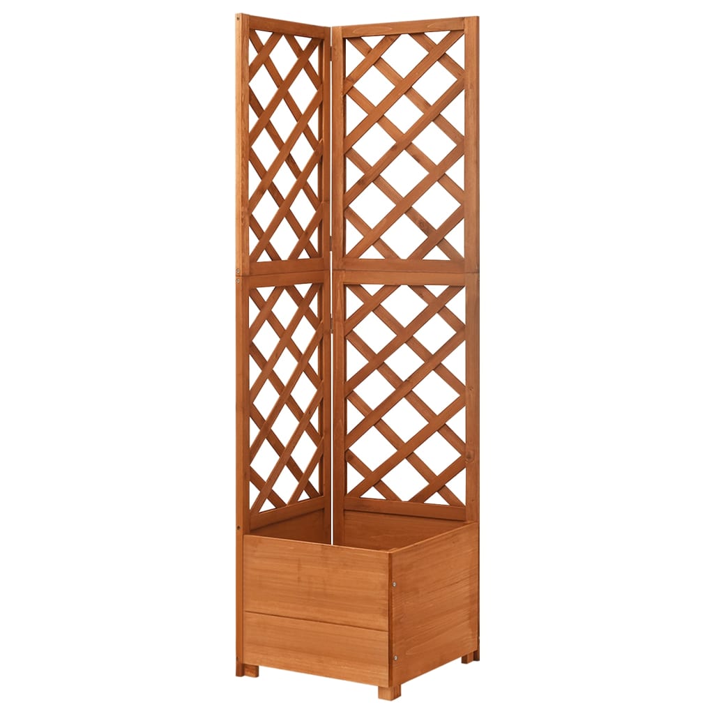 Espalier Med Plantekasse Til Hjørne 40x40x150 Cm Fyrretræ - Vidaxl