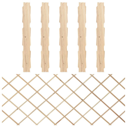 espalierhegn 5 stk. 180x80 cm massivt fyrretræ