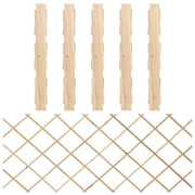 espalierhegn 5 stk. 180x80 cm massivt fyrretræ
