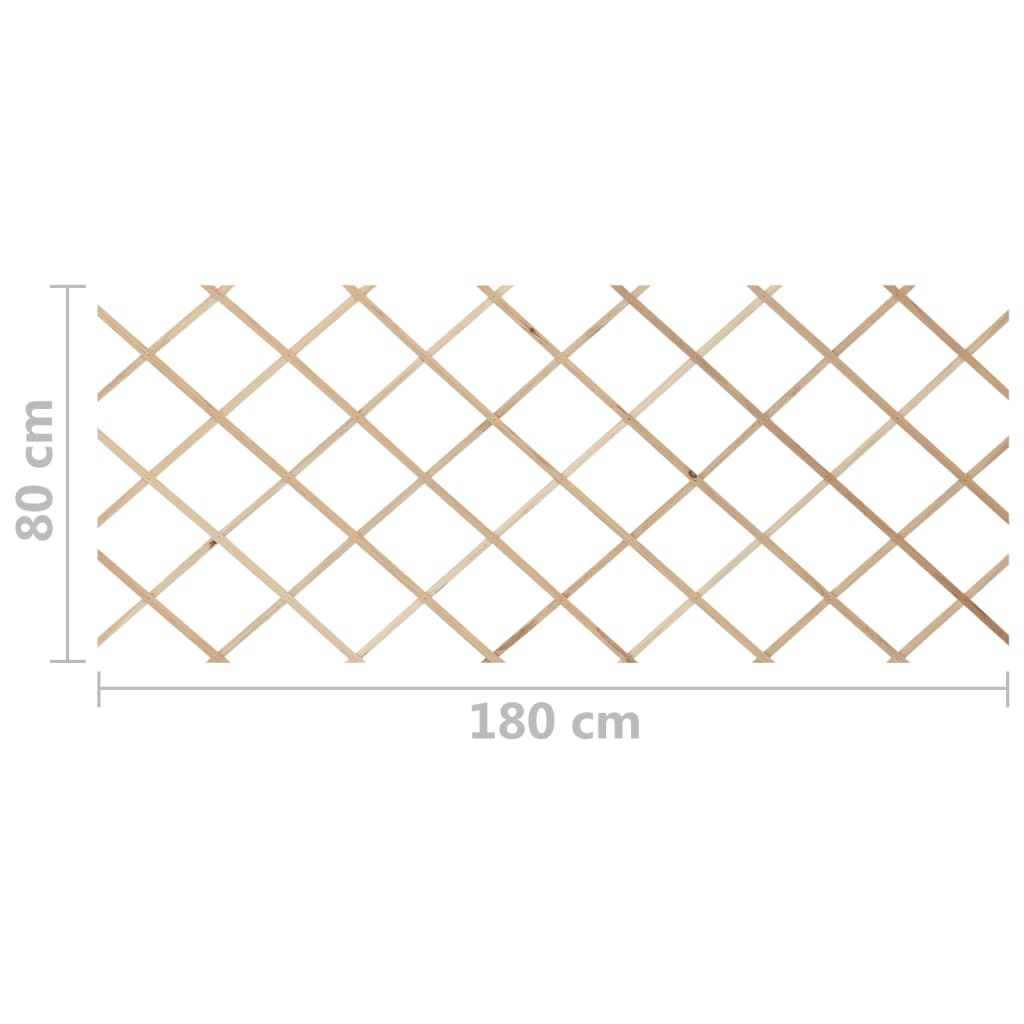 espalierhegn 5 stk. 180x80 cm massivt fyrretræ