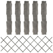 espalierhegn 5 stk. 180x60 cm massivt fyrretræ grå