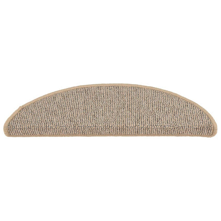 trappemåtter 15 stk. 56x17x3 cm brune halvrunde