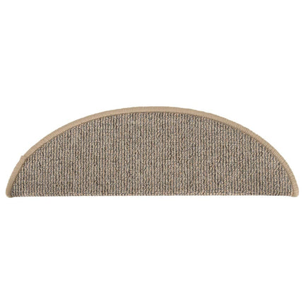 trappemåtter 15 stk. 56x17x3 cm brune halvrunde