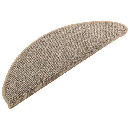 trappemåtter 15 stk. 65x21x4 cm brune halvrund store