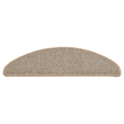 trappemåtter 15 stk. 65x21x4 cm brune halvrund store