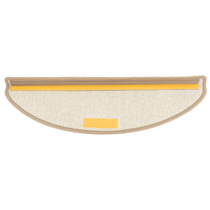 trappemåtter 15 stk. 65x21x4 cm brune halvrund store