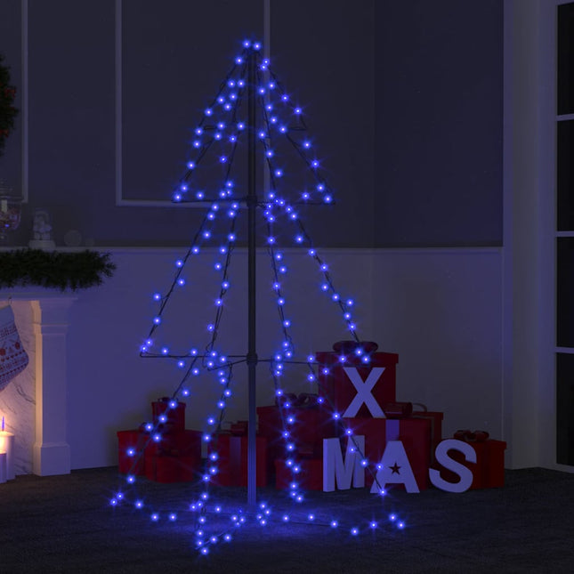 lysende juletræ 78x120 cm 160 LED'er indendørs/udendørs