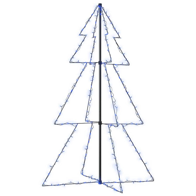 lysende juletræ 98x150 cm 200 LED'er indendørs/udendørs