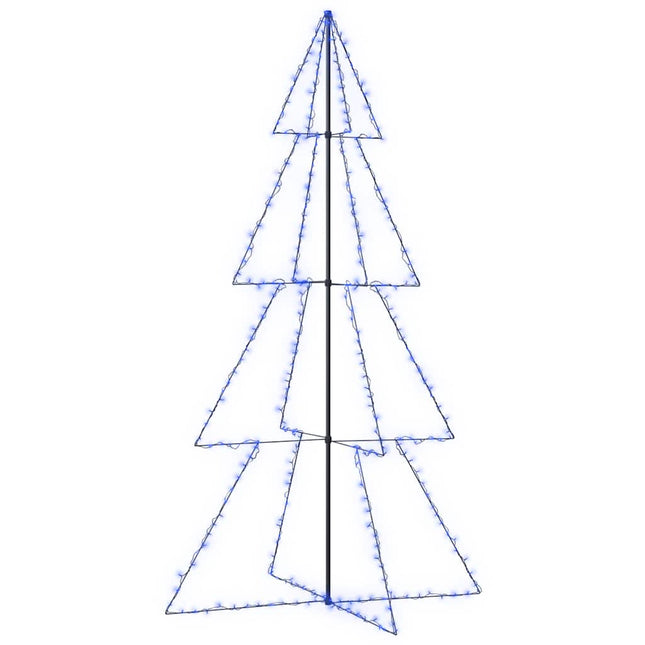lysende juletræ 143x250 cm 360 LED'er indendørs/udendørs