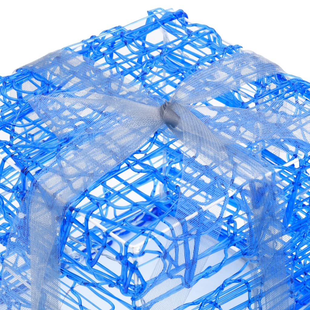 dekorative julegaver 3 stk. akryl kold hvid