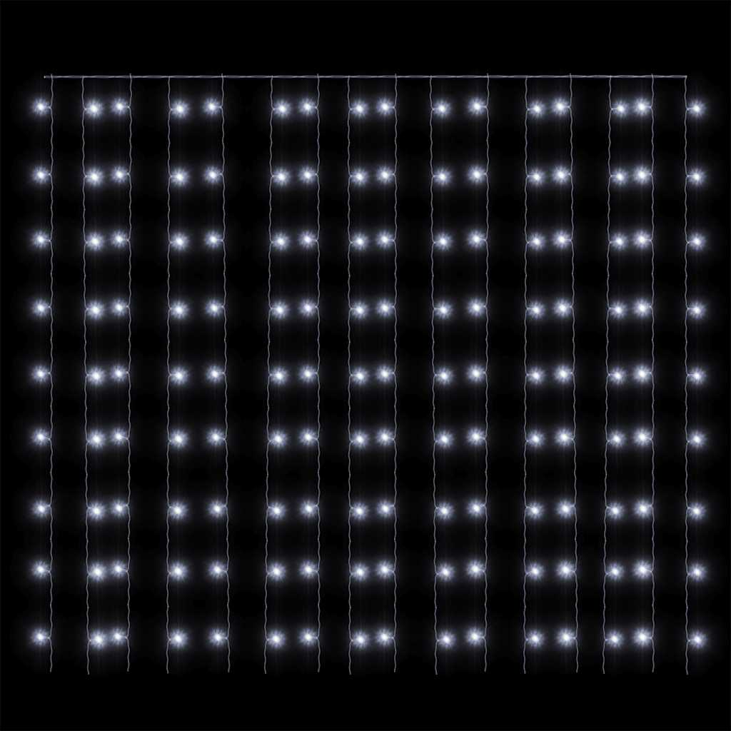 lysgardin 3x3 m 300 LED'er 8 funktioner kold hvid